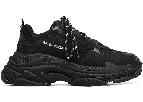 balenciaga triple s all black replica
